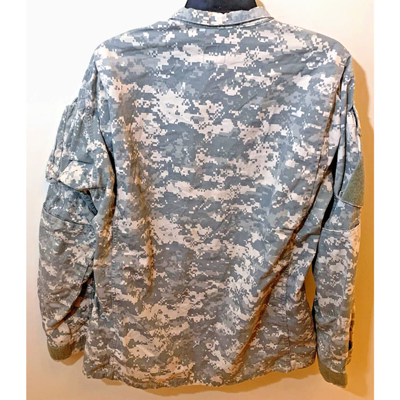 US Army Combat Uniform Coat Shirt ACU Cotton Blend Non FR UCP Medium Long - READ - Picture 9 of 10